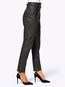 Кожаные брюки, графитовые