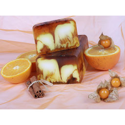 Мыло ручной работы брусковое c натуральными добавками Апельсин с корицей 1000 г - L'cosmetics фото 2