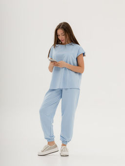 футер 2хнитка, самое высокое качество пенье, 95% хлопок, 5% лайкра Костюм - Knitka wear фото 3