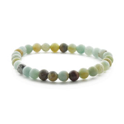 Амазонит зеленый 6мм, браслет Классика длина 17см