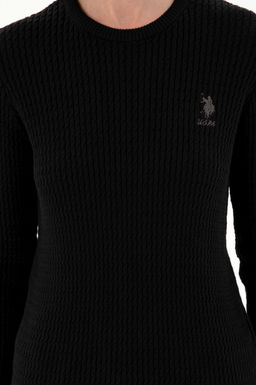 Женский черный базовый свитер Неожиданная скидка в корзине - U.s. polo assn фото 6