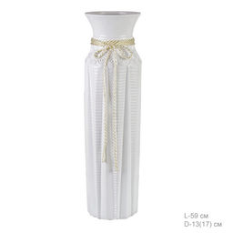 Ваза 60 см белая веревка / FLW-89 /уп 8/ white