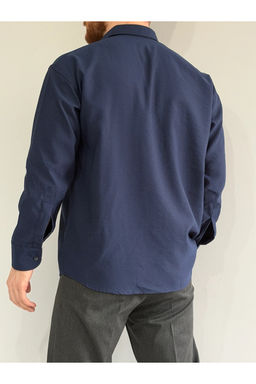 Lacivert Regular Fit Mevsimlik Erkek Gomlek TMNSS26GO00005