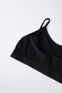 8-14 A?OS/ PACK DOS TOPS SEAMLESS / Blanco / Negro - Zara фото 2