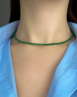 Колье с кристаллом swarovski