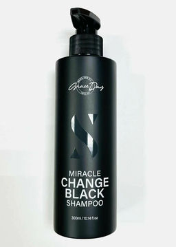 Черный тонирующий шампунь для волос - Miracle Change Black Shampoo, 300мл