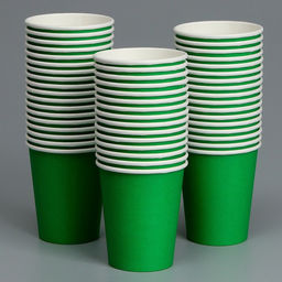 Цена за 50 шт. Стакан бумажный, однотонный, цвет зеленый, 250 мл, 50 шт - Simaland фото 3