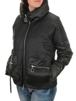 EAC931 BLACK Куртка демисезонная женская (100 гр. синтепон) - Fashion фото 3