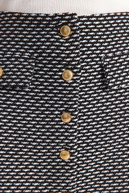 TRENDYOLMILLA Siyah Dugme Detayl? Tuvit Kumas Mini Dokuma Etek TWOAW24ET00142 фото 4