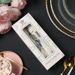 Набор салфеток с декоративными кольцами Этель Lavender, 40?40 см - 2 шт., 100% хлопок, саржа