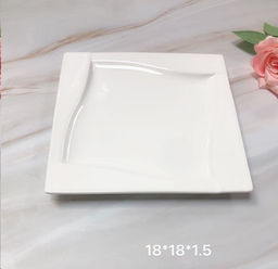 Тарелка квадратная 18 см / DR-1062 /уп 58/