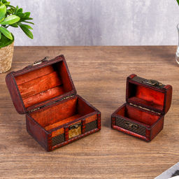 Набор шкатулок для украшений «Сундучок. Песочные часы», дерево, 2 шт.