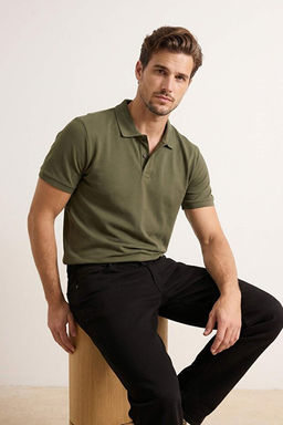 Lacivert-Haki Regular Fit 2li Paket Polo Yaka T-shirt TMNSS26PO00025 - Trendyolmilla фото 2