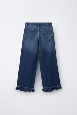 JEANS WITH RUFFLED HEM - Zara фото 2