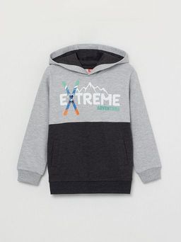 CRB wear/CWKB 62865-12-287 Толстовка для мальчика, светло-серый меланж-темно-серый/Ex.Cherubino