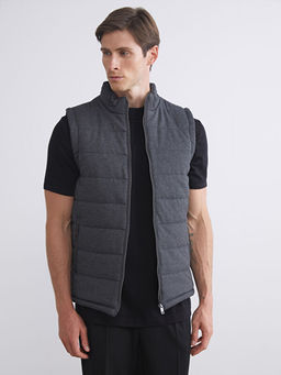 Slim Fit Dik Yaka Erkek ?i?me Yelek