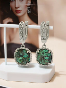 Серьги Хризоколла - Vel vett фото 2