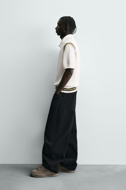 CONTRAST STRIPE KNIT WAISTCOAT - Zara фото 4
