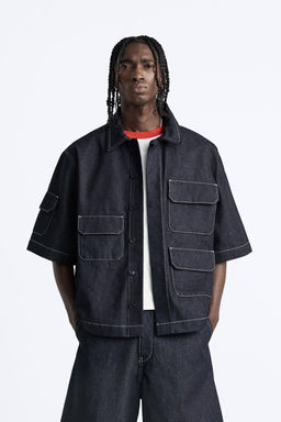 CEPLI OVERSIZE DENIM GOMLEK - Zara фото 2
