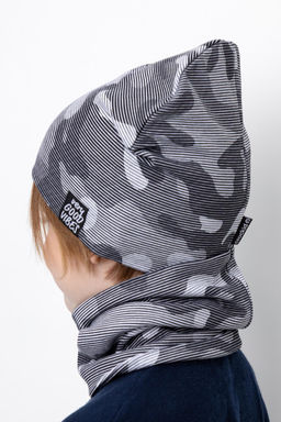 Crockid _ К 8125/св.серый меланж,милитари в полоску комплект дет