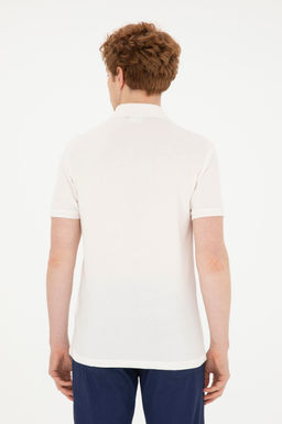 Мужская базовая футболка цвета экрю Неожиданная скидка в корзине - U.s. polo assn фото 5