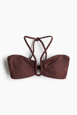 Top de bikini bandeau con relleno