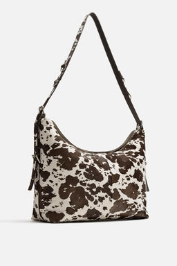 ANIMAL PRINT LEATHER TOTE BAG - Zara фото 4