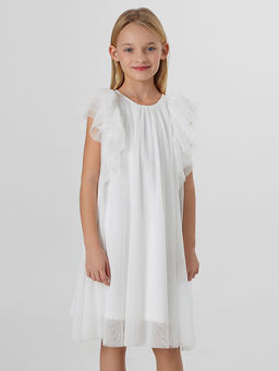 Нарядное платье для девочек белое - Mark formelle фото 3