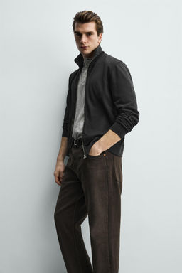 SUDADERA REGULAR FIT CREMALLERA / Gris antracita - Zara фото 6