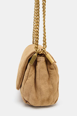 SPLIT SUEDE SHOULDER BAG - Zara фото 8