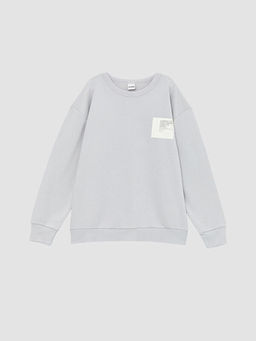 Bisiklet Yaka Erkek ?ocuk Sweatshirt