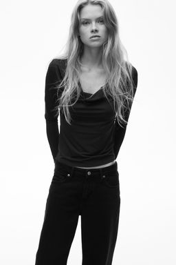Top con escote drapeado - H&m фото 2
