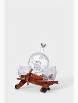 Мини-бар Самолет, 850 мл, на подставке, стекло