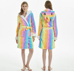 Халат Кигуруми для взрослых Единорог цветной - Storyland фото 4