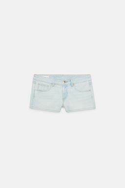 TRF MID-WAIST BELT LOOP DENIM BERMUDA SHORTS - Zara фото 29
