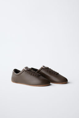 CHAMPION ® X ZARA LEATHER DERBY SHOES  фото 2