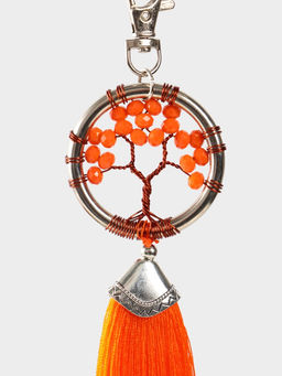 Брелок ловец снов «Древо жизни», 19 см, оранжевый