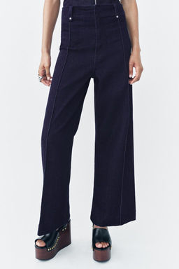 ZW COLLECTION WIDE-LEG HIGH-WAIST JEANS - Zara фото 52