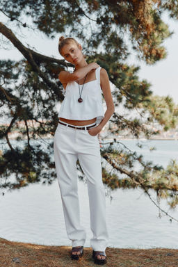 JEANS Z1975 90S STRAIGHT HIGH-WAIST BELT