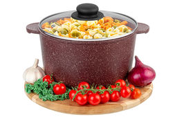 Кастрюля 4 л ГАРМОНИЯ ВКУСА Рубин С КРЫШКОЙ ф22, 28,5*23*17 см - Elan gallery фото 3