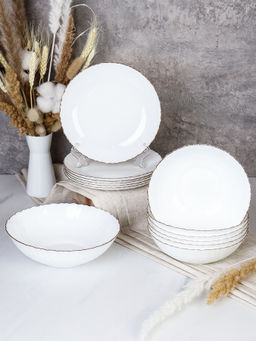 Столовый набор 13 предметов Классика Золото/ GRAY-13/7578 (White Gold) /уп 2/ - ГалеонТрейд фото 2