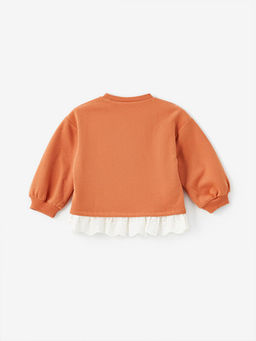 Bisiklet Yaka Minnie Mouse Bask?l? K?z Bebek Sweatshirt - Waikiki фото 2