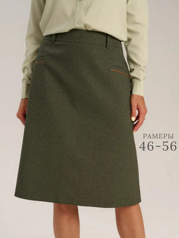 юбка из костюмной ткани с добавлением шерсти