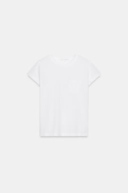WASHED T-SHIRT WITH POCKET - Zara фото 35