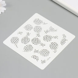 Трафарет пластик «Ананасы», 15×15 см