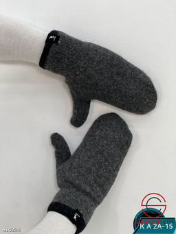 Мужские тёплые варежки с мехом - Bruno фото 2