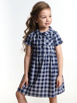 Платье для девочки нарядное UD 2684 клетка розовая - Mini maxi фото 10