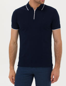 Lacivert Slim Fit T-Shirt - Cacharel фото 13