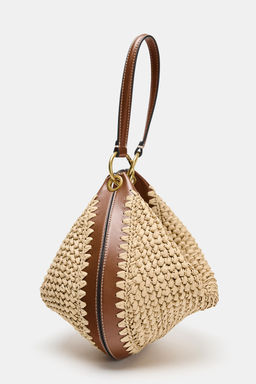 BOLSO MULTIPOSICI?N COMBINADO / Beige claro - Zara фото 5