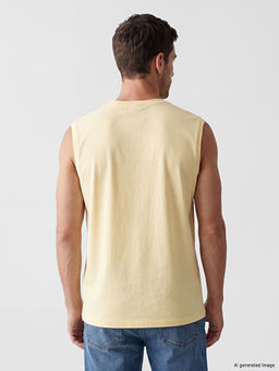 Erkek Penye Kolsuz Ti??rt - Waikiki фото 3